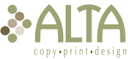ALTA copy print design